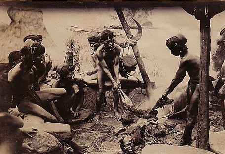 An Igorrote Dog Feast