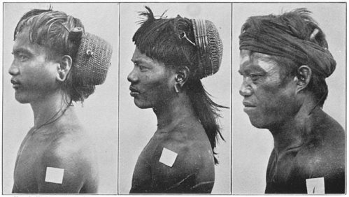 Igorrote Men With Traditional Basket Hats