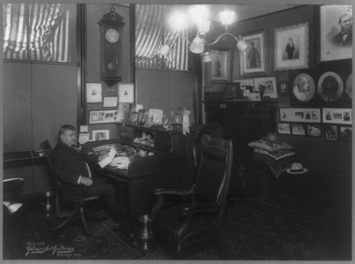 William Pinkerton in his Chicago office